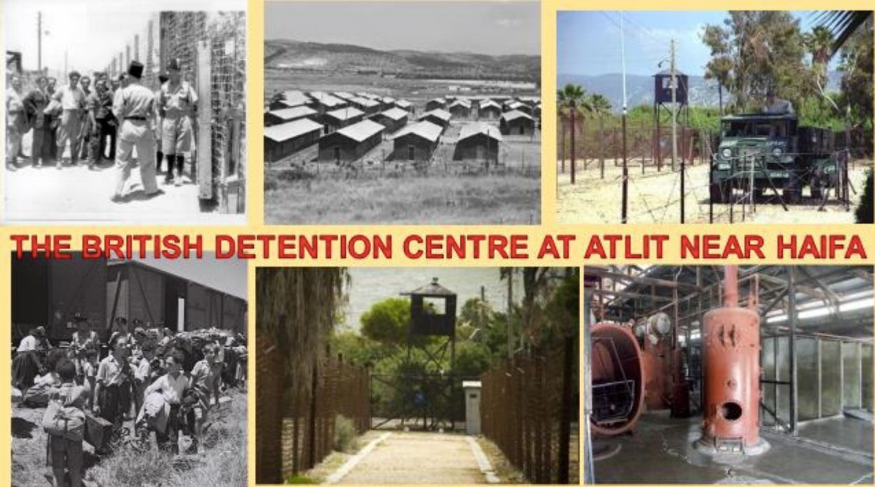 The British Detention Centre at Atlit near Haifa