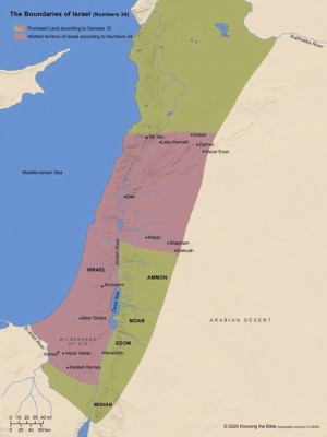 Bible Truth blog image - Borders of the Land (Numbers 34)