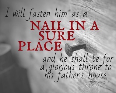 Bible Truth blog image - Nail in a Sure Place